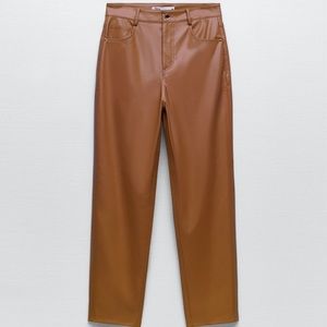 Zara faux leather pants